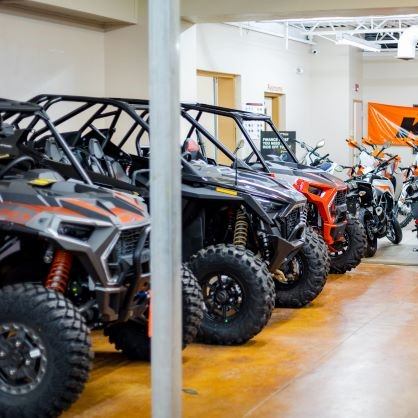 Side x Side showroom at Wilson Powersports